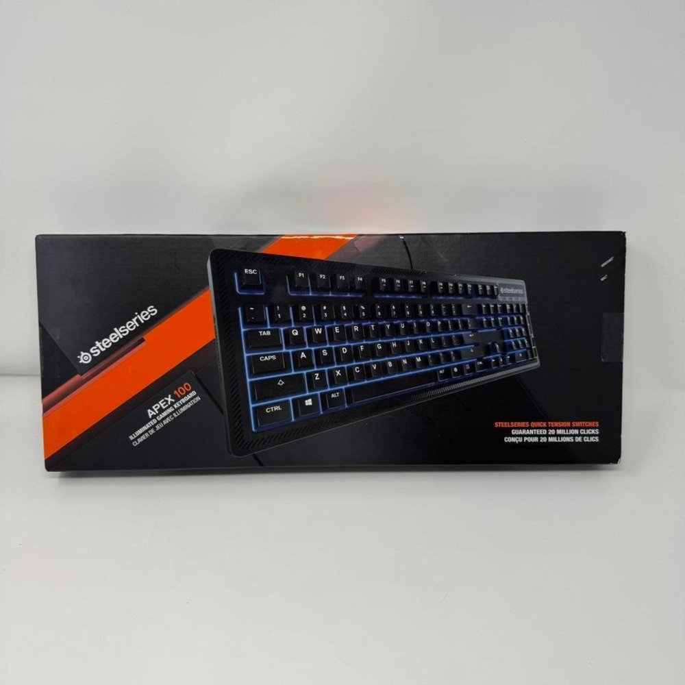 New‎ NIB Steelseries Apex 100 Illuminated Gaming Keyboard